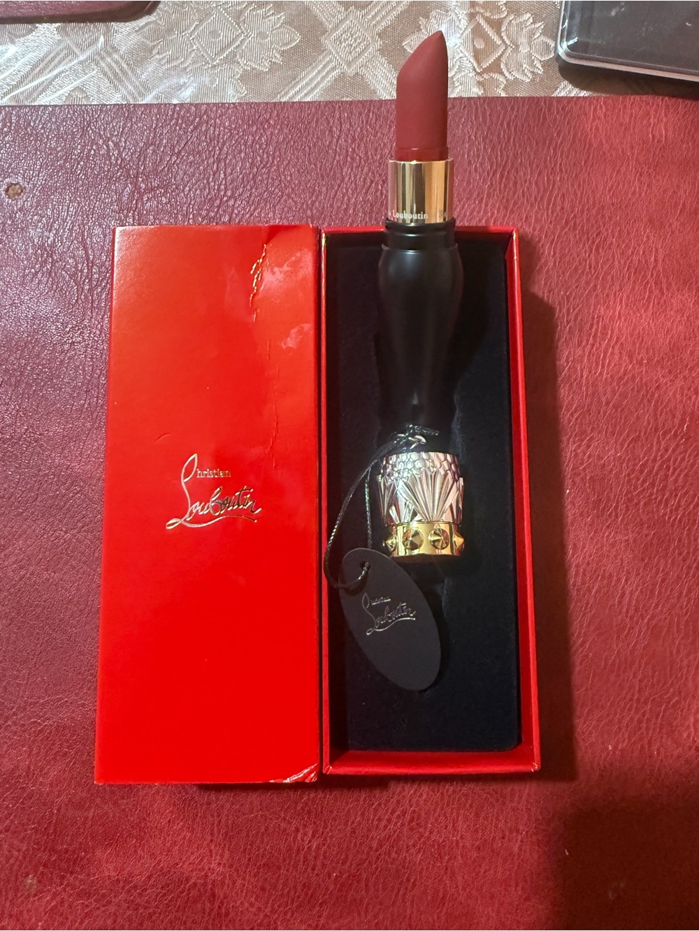 Christian Louboutin Rouge Louboutin Velvet Matte Lipstick, Red 001M 0.13 oz